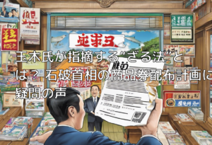 玉木氏が指摘する“ざる法”とは？ 石破首相の商品券配布計画に疑問の声