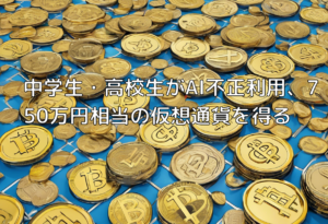 中学生・高校生がAI不正利用、750万円相当の仮想通貨を得る