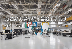 AI革新の最前線！最新モデル「GPT-4.5」に注目