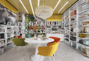 AIが自ら有害表現を排除する画期的な技術「SASA」開発