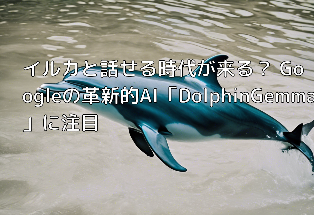 イルカと話せる時代が来る? Googleの革新的AI「DolphinGemma」に注目