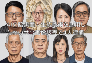 AIの暗黒面：生成技術を悪用したわいせつ画像販売で4人逮捕