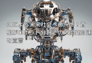 AIによる未来社会への一歩！首相がロボット分野でのAI開発加速を宣言