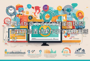 生成AIが変えるSEO対策の現場 – 最新の調査結果が示す活用実態とは