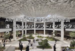 AIの未来を加速する巨額資金調達─OpenAIとソフトバンクがタッグ