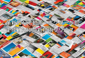 革新的AIで動画・ベクターが即生成！Adobe新技術リリース