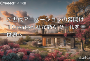次世代アニメーションの幕開け！CreateAI社が新AIツールを全世界へ