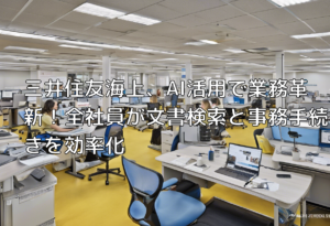 三井住友海上、AI活用で業務革新！全社員が文書検索と事務手続きを効率化
