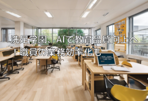 洗足学園、AIで教育品質向上へ！職員の業務効率化も