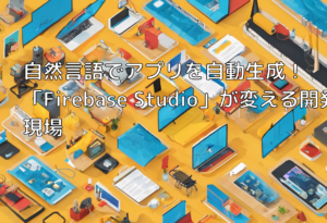 自然言語でアプリを自動生成！「Firebase Studio」が変える開発現場