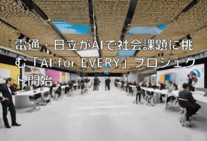 電通・日立がAIで社会課題に挑む「AI for EVERY」プロジェクト開始