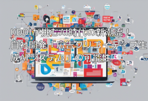 KDDIが挑むAI時代の新潮流！自社開発「広告クリエイティブ生成AIシステム」の可能性