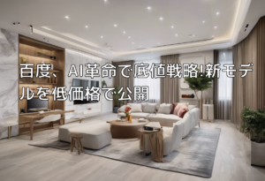 百度、AI革命で底値戦略!新モデルを低価格で公開