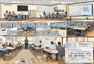 AI教育の先進例！大分県立情報科学高校で特別講座