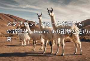 メタプラットフォームが開くAIの新時代—Llama 4の衝撃とその未来