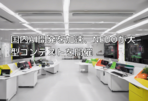国内AI開発を加速、NEDOが大型コンテストを開催