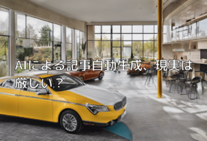 AIによる記事自動生成、現実は厳しい？