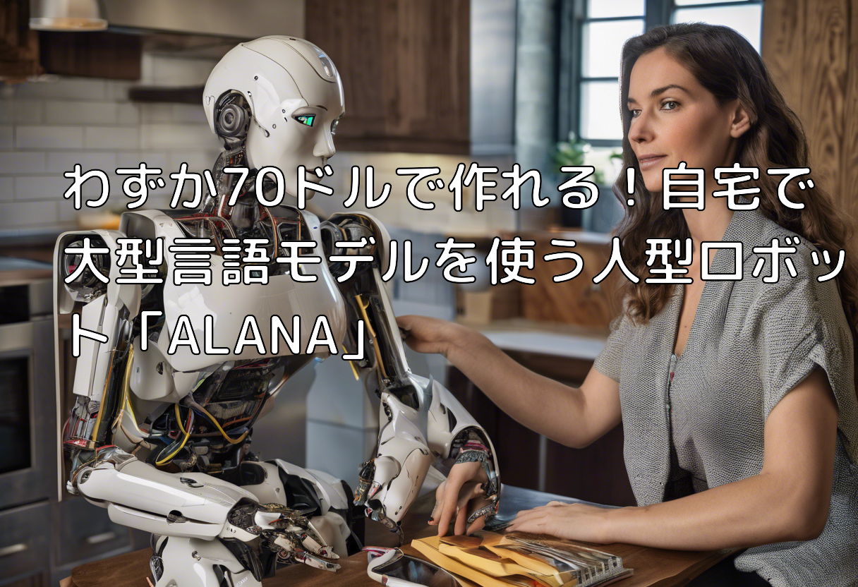 わずか70ドルで作れる!自宅で大型言語モデルを使う人型ロボット「ALANA」