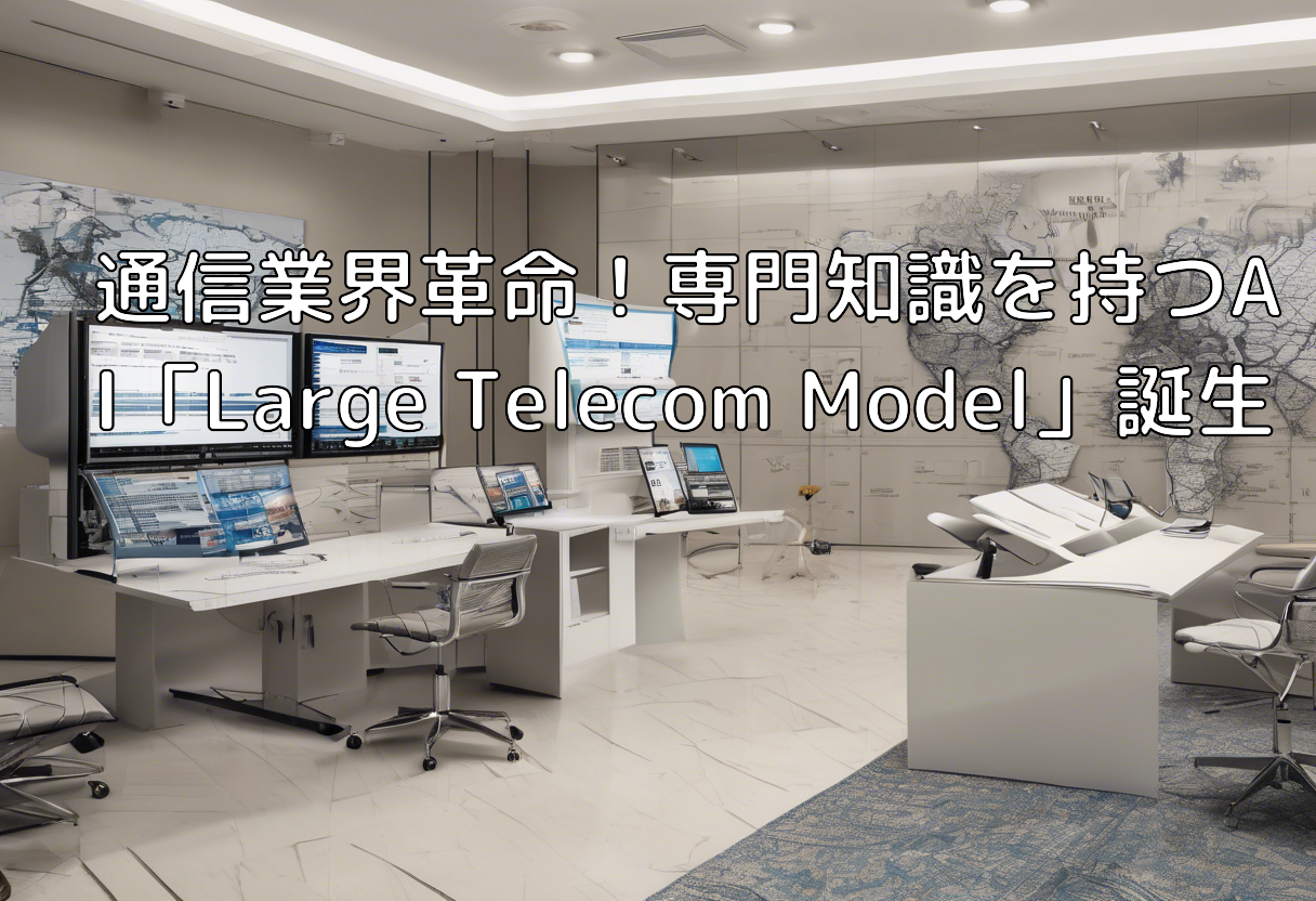 通信業界革命!専門知識を持つAI「Large Telecom Model」誕生