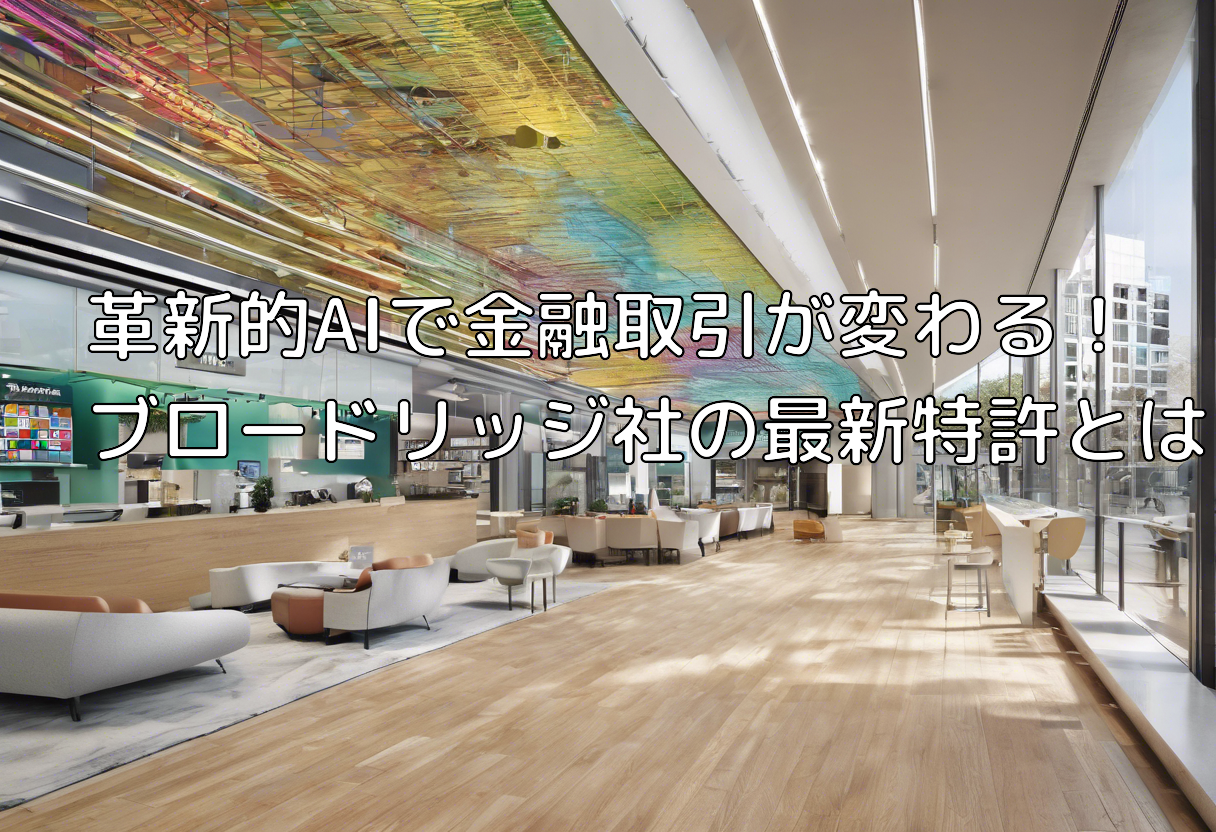 革新的AIで金融取引が変わる!ブロードリッジ社の最新特許とは