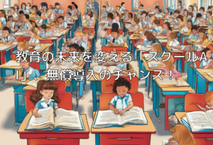 教育の未来を変える「スクールAI」、無償導入のチャンス！