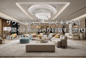 サウジアラビア、AIで未来を切り開く！Humainが目指す次世代技術とは？