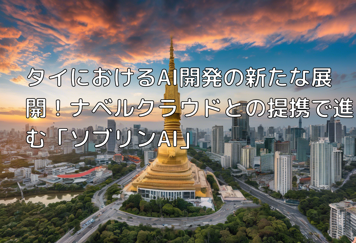 タイにおけるAI開発の新たな展開!ナベルクラウドとの提携で進む「ソブリンAI」
