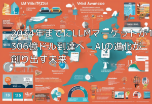 2034年までにLLMマーケットが1306億ドル到達へ – AIの進化が創り出す未来