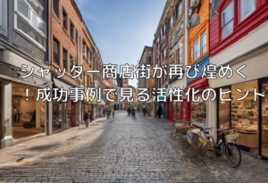 シャッター商店街が再び煌めく！成功事例で見る活性化のヒント