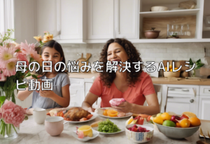母の日の悩みを解決するAIレシピ動画