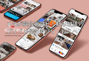 メタが競合シフト！新AI対話アプリ「メタAIアプリ」投入へ