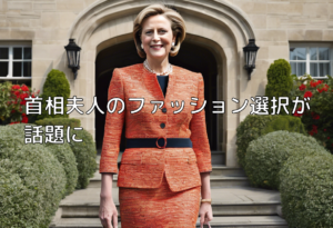首相夫人のファッション選択が話題に