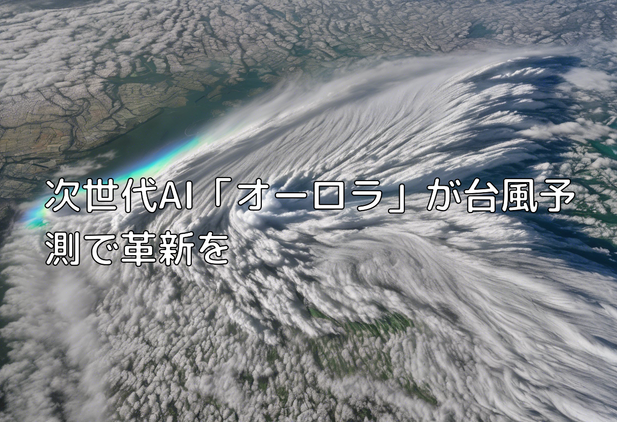 次世代AI「オーロラ」が台風予測で革新を