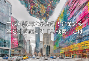 生成AI活用の最先端！企業の変革を引き起こす「AI検索」とは