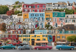 会員限定機能をフル活用！必要な情報を更新しましょう