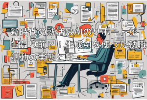 新時代の就活はAIのサポートが当たり前？！生成AIを使った就職活動の実態とは