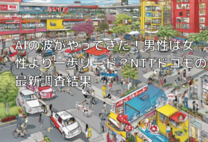 AIの波がやってきた！男性は女性より一歩リード？NTTドコモの最新調査結果