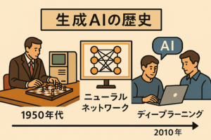 生成AIの歴史は？技術の変遷とあわせて詳しく解説