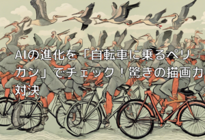 AIの進化を「自転車に乗るペリカン」でチェック！驚きの描画力対決