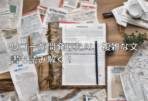 リコーが開発したAI、複雑な文書も読み解く！