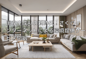国産生成AIの新時代！さくらインターネットによる環境提供サービス開始