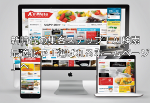 新時代の集客ステップ！AI検索最適化で「選ばれるホームページ」へ