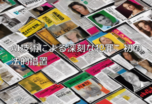 AI技術による深刻な犯罪、初の法的措置