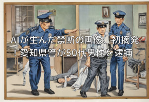 AIが生んだ禁断の画像、初摘発！愛知県警が50代男性を逮捕