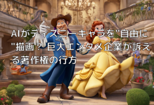 AIがディズニーキャラを”自由に”描画？ 巨大エンタメ企業が訴える著作権の行方