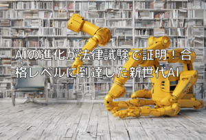 AIの進化が法律試験で証明！合格レベルに到達した新世代AI