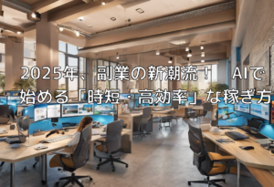 2025年、副業の新潮流！　AIで始める「時短・高効率」な稼ぎ方
