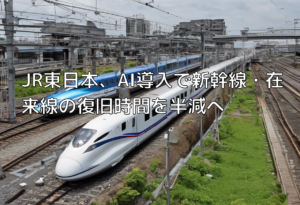 JR東日本、AI導入で新幹線・在来線の復旧時間を半減へ