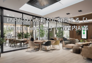 BNPパリバが新たに展開する「LLM as a Service」で企業内AI革命