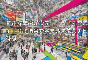 都市探索の新次元、「timespace」上陸！渋谷で始まる未来のナビ体験
